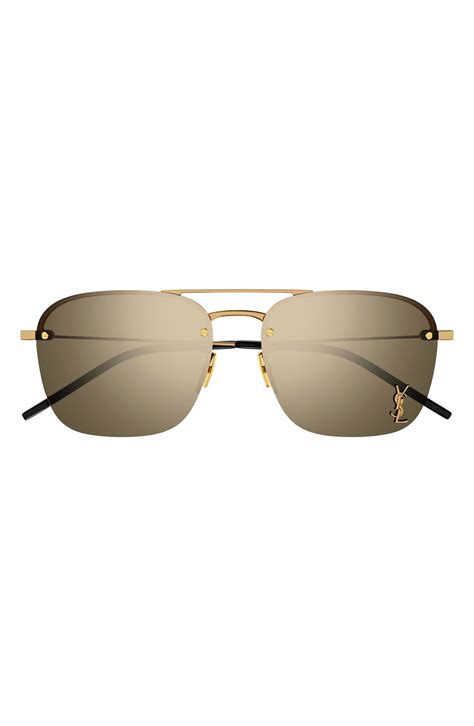 saint laurent 59mm aviator sunglasses.